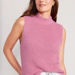 Barbie pink eyelash sweater vest Size XL